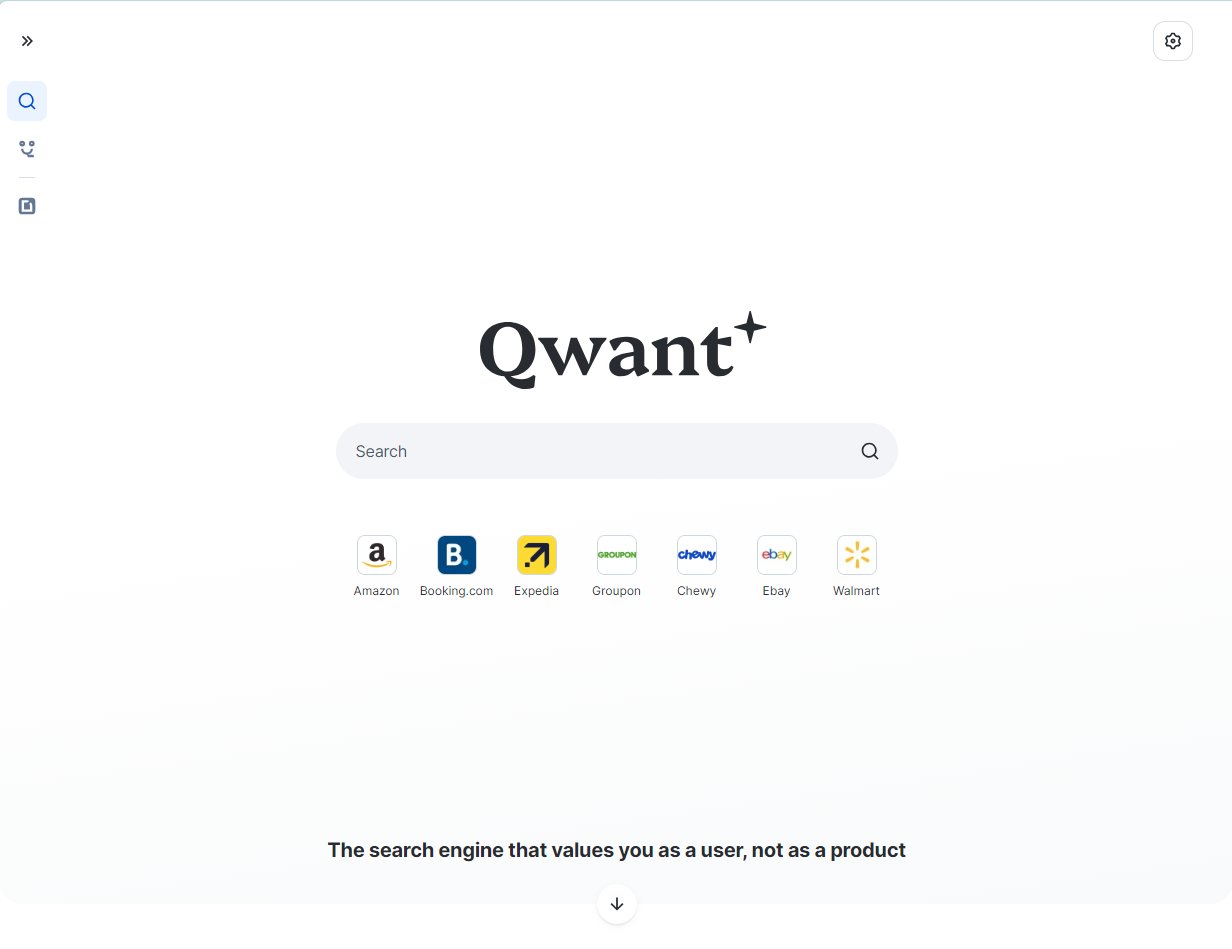 Qwant target market page